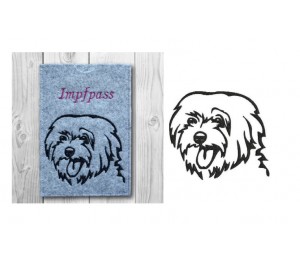 Stickdatei - Malteser Silhouette